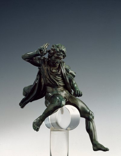 Arte greca: Alessandro Magno a cavallo. Scultura in bronzo di Lisippo di Sicione. Museo Nazionale di Villa Giulia, Roma, Italia da Lysippos (attributed to)