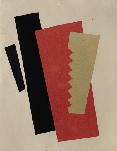 Composizione rosso-nero-oro da Lyubov Sergeevna Popova