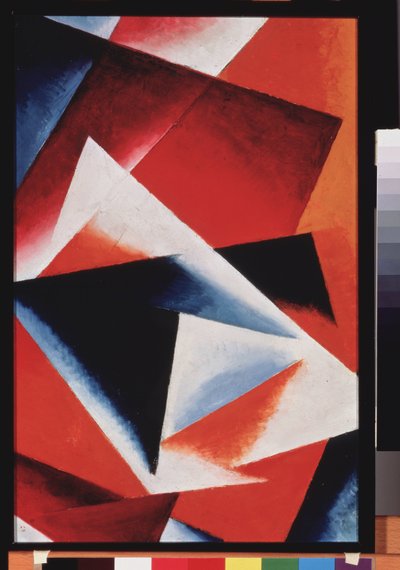 Pittura architettonica arancione da Lyubov Sergeevna Popova