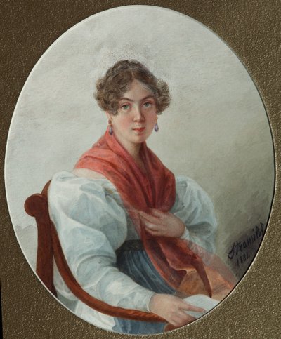 Ritratto di N.A. Vasilyeva, 1835 da Lyubov Stepanovna Borozdna Stromilova