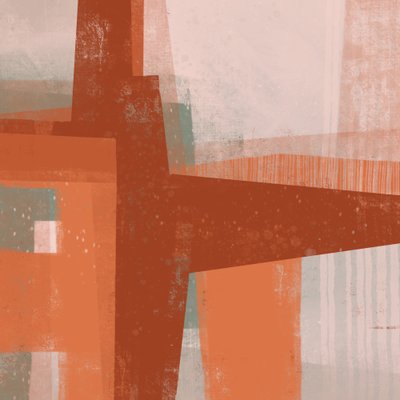 Strati geometrici di ruggine da MANSI SAXENA
