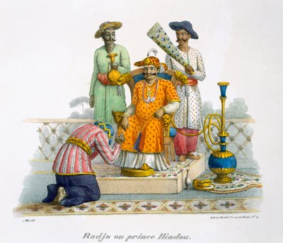 Un Raja, o Principe Indù, 1827-35 da M.E. Burnouf