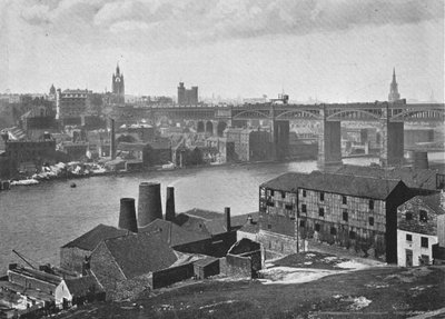 Newcastle-on-Tyne, dai Rabbit Banks, c1900 da M. Aunty
