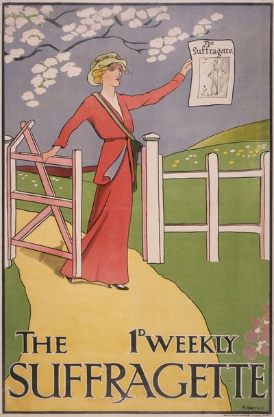 Poster per il giornale The Suffragette da M Bartels
