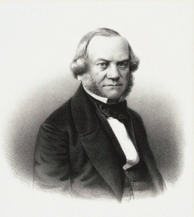 Ritratto del Direttore dei Teatri Imperiali Alexander Mikhaylovich Gedeonov, 1858 da M. Baryshev