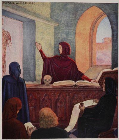 Henri de Mondeville insegna anatomia, Università di Montpellier da M. Charles Sanlaville