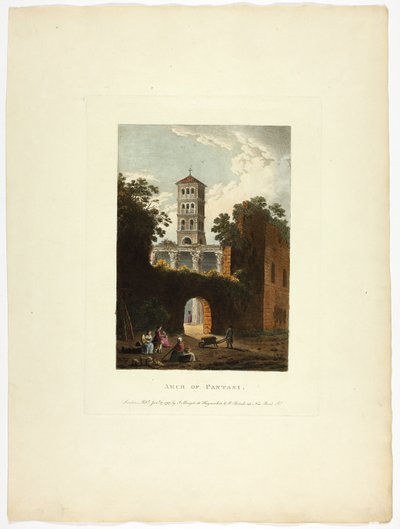 Arco di Pantani, lastra trentasette dalle Rovine di Roma da M. Dubourg