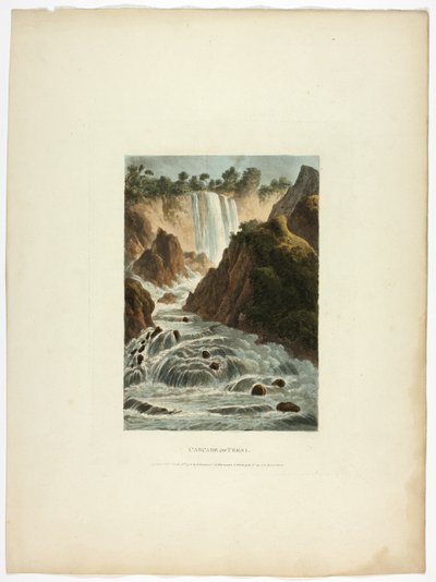 Cascata di Terni, tavola quattordici dalle Rovine di Roma da M. Dubourg