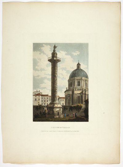 Colonna di Traiano, lastra ventuno dalle Rovine di Roma da M. Dubourg