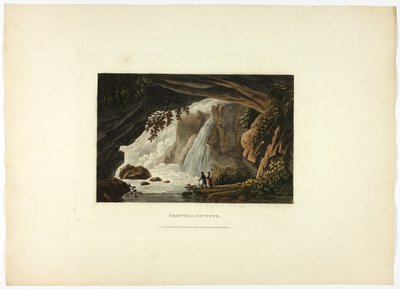 Grotta di Nettuno, lastra ventitré delle Rovine di Roma da M. Dubourg