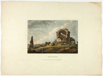 Tempio della Speranza, tavola ventiquattro delle Rovine di Roma da M. Dubourg