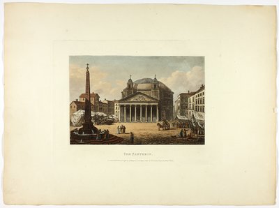 Il Pantheon, lastra ventisei delle Rovine di Roma da M. Dubourg