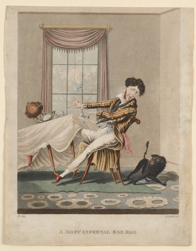 Un uovo terribilmente cattivo, stampa realizzata da H. Pyall, c.1825 da M. Egerton