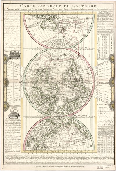 Carta generale della terra da M. Flecheux