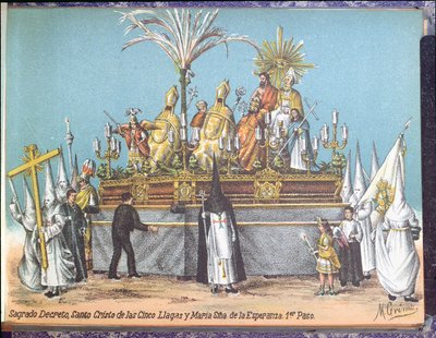 Processione durante la Settimana Santa a Siviglia da M. Grima