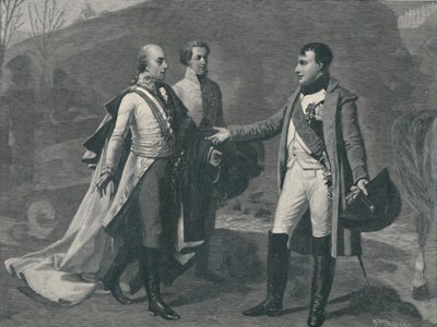 Incontro di Napoleone e Francesco I dopo Austerlitz da M. Haider