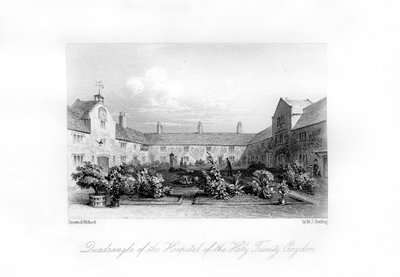 Ospedale della Santissima Trinità, Croydon, 1840 da M. J. Starling