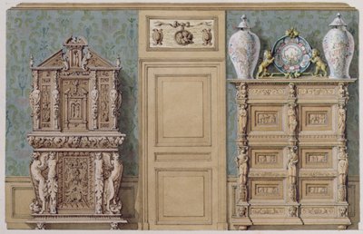 Mobili nella sala da pranzo in rue Fortunee, casa acquistata da Balzac nel 1847 da M. Santi