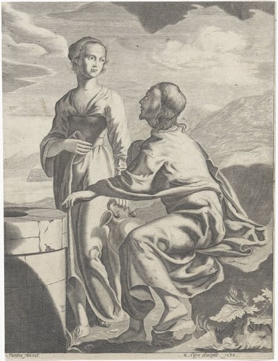Cristo e la donna samaritana da M. Suys