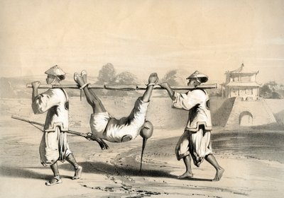 Schizzo dal muro la mattina dopo il grande attacco, Cina, c1860 da M and N Hanhart