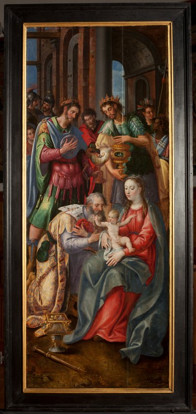 Adorazione dei Magi, Trittico, Pannello destro da Maarten de Vos