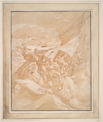 Giona gettato in mare da Maarten de Vos