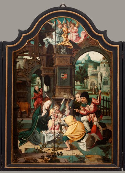 Trittico. Maarten de Vos. XVI secolo. Olio su legno. Pala d