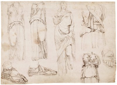 Figure femminili e sandali, c.1498-1574 da Maarten van Heemskerck (circle of)