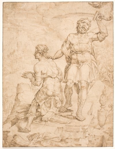 Il sacrificio di Abramo da Maarten van Heemskerck