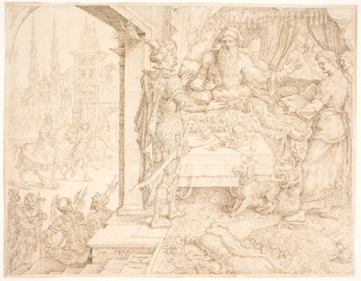 Assuero consulta Aman da Maarten van Heemskerck