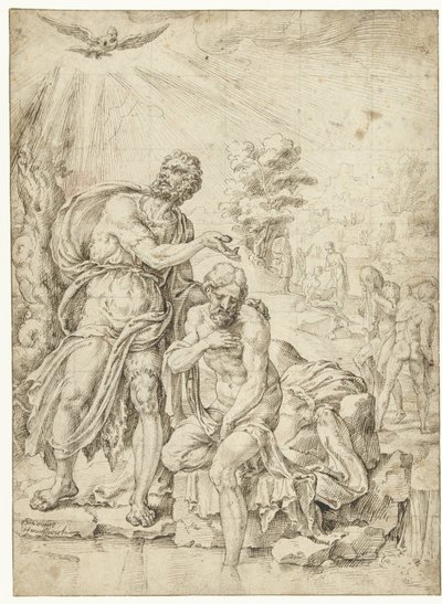Battesimo di Cristo da Maarten van Heemskerck