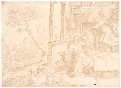 Un angelo appare a Filippo da Maarten van Heemskerck