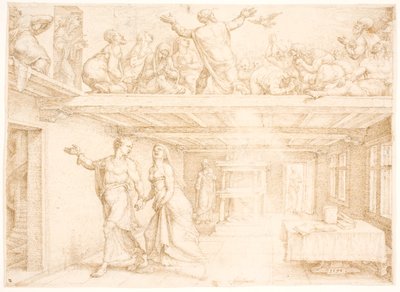 Discesa dello Spirito Santo a Pentecoste da Maarten van Heemskerck