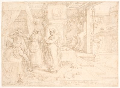Pietro guarisce il paralitico Enea da Maarten van Heemskerck