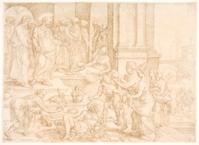 La morte di Saffira da Maarten van Heemskerck