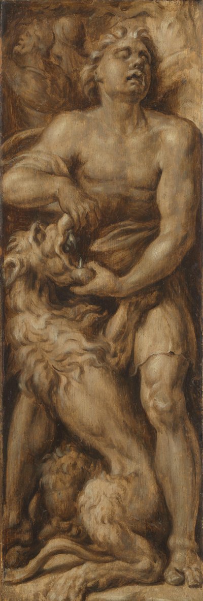 Sansone che squarcia il leone da Maarten van Heemskerck
