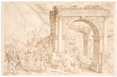 La distruzione di Sodoma da Maarten van Heemskerck