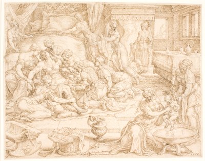 Tamar dà alla luce Fares e Zara da Maarten van Heemskerck