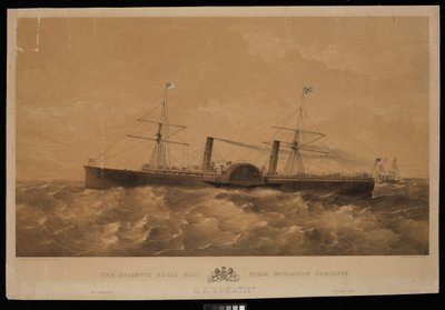 Il piroscafo S.S. Adriatic della Atlantic Royal Mail Steam Navigation Company, c.1856 da Macdonald & Co. Maclure