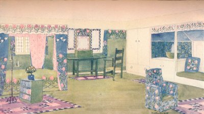 Un cottage di campagna: Progetto per camera da letto, c1900 da Mackay Hugh Baillie Scott