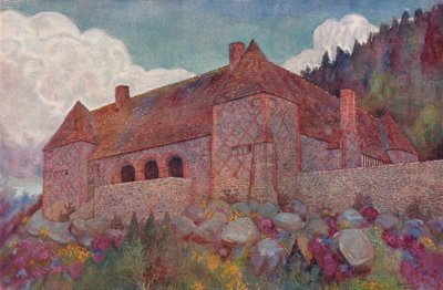 Una casa in Polonia: vista da sud-est da Mackay Hugh Baillie Scott