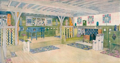 Sala della musica in una casa a Crowborough, c1902 da Mackay Hugh Baillie Scott