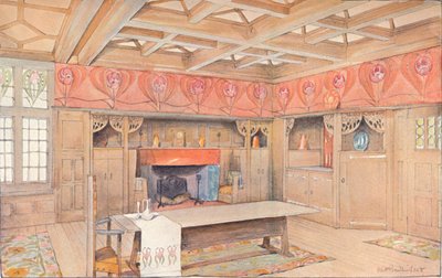 Schema per la decorazione di una sala da pranzo, c1900 da Mackay Hugh Baillie Scott