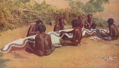 Rituale totemistico tra i neri australiani, c. 1935 da Macmillan Publishers
