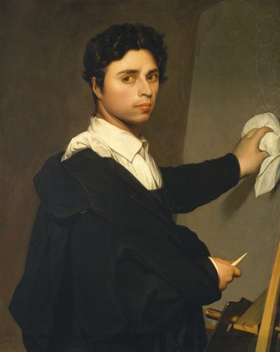 Ingres 1780-1867 da giovane, ca. 1850-60 da Madame Gustave Hequet