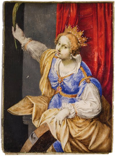 Artemisia Gentileschi come Santa Caterina d