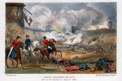 Nono reggimento di fanteria, battaglia di Roleia, Portogallo, 17 agosto 1808 da Madeley