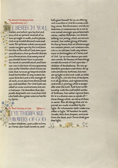 Pagina di testo decorata da Madelyn Walker