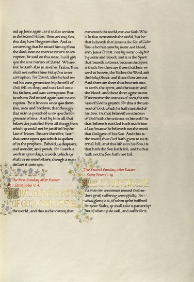 Pagina di testo decorata da Madelyn Walker