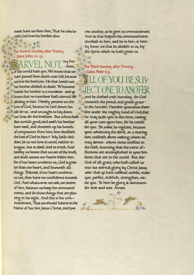 Pagina di testo decorata da Madelyn Walker
